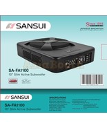 SANSUI SA-FA1100 Under Seat Slim Powered Subwoofer – 800 Watt 10″ Inch - $299.00