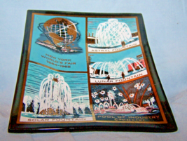 Vintage 1965 New York World&#39;s Fair Glass Souvenir Ashtray-Trinket Tray-H... - €10,78 EUR
