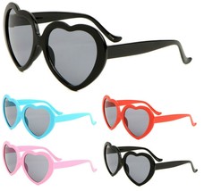 Kids Youth Girls Heart Shaped Sunglasses Love Retro Classic Casual Fashion Cute - £5.21 GBP+