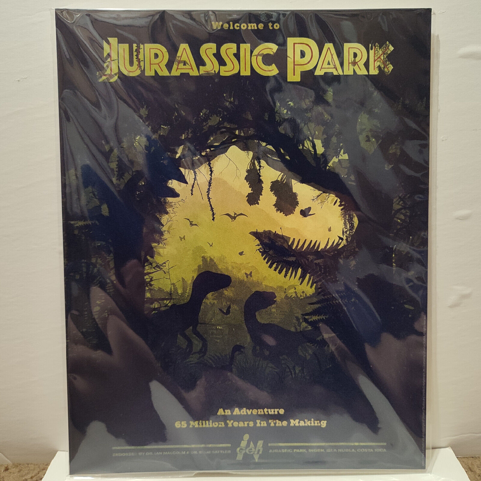 Welcome To Jurassic Park Limited Edition Art Print & Certificate Of ...