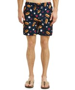 George Men&#39;s Swim Trunks Shorts Size 3XL (48-50) Hot Dogs  6&quot; Inseam - £11.14 GBP