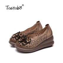 Tastabo 2019 ladies hole shoes Simple casual ladies&#39; daily shoes Comfortable lin - £79.00 GBP