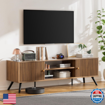 Comhoma Tv Stand For Living Room Mid Century Modern Entertainment Center... - $200.65