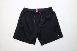 Vintage Nike Mens Large Travis Scott Mini Swoosh Knit Above Knee Shorts Black - £38.88 GBP