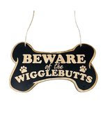 Sign - CUSTOM Beware of the Wigglebutts Sign (9x5 Inches, WHITE) - $26.87 CAD+