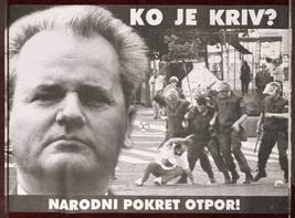 Original Poster Otpor Protest Anti Milosevic Serbia - £64.14 GBP