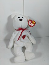 Ty Beanie Baby - VALENTINO the Bear with Tags - £10.16 GBP