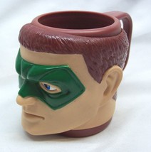 VINTAGE 1995 GREEN LANTERN Justice League 3&quot; PLASTIC Collector&#39;s Mug CUP - $18.32