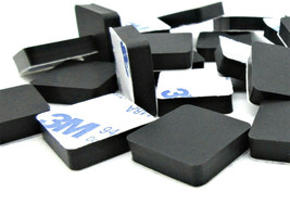 3/4&quot; Sq x 3/16&quot; Rubber Stick-On Feet Ideal for Laptops &amp; Consoles 3M Bac... - $9.94+