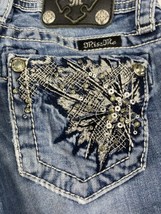 Girls Miss Me Western Blue Jeans Shorts Lowrise Fit(Bermuda) Size 10X9” - £14.37 GBP