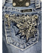 Girls Miss Me Western Blue Jeans Shorts Lowrise Fit(Bermuda) Size 10X9” - $18.39