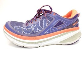 Hoka One One Womens Bondi 4 Size 10.5 Purple/Orange Running Shoe Sneakers - £63.08 GBP