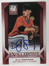 D.J. Snelton Signed Autographed 2013 Elite Baseball Card - San Francisco... - £5.99 GBP