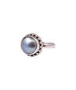 Tahitian Pearl 925 Sterling Silver Ring Handmade Fantastic Women Ring GR... - $84.94+