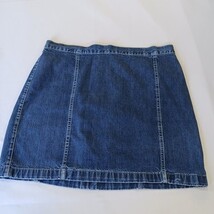 Venezia Jeans Women’s Blue Denim Mini Skirt Measured Waist 36" image 15