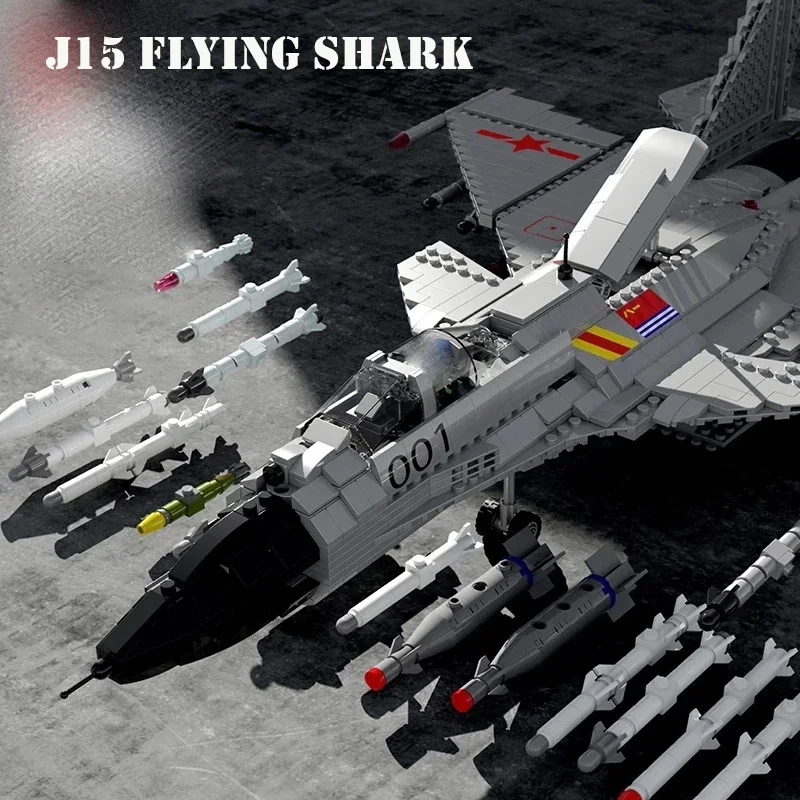 Military Plane US F18 China J20 Model Building Blocks WW2 Aircraft Fighter Jet - £77.67 GBP+