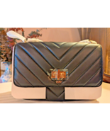 DKNY Shoulder Bag Quilted Black Crossbody Purse Gold - $269.58 CAD