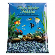 Pure Water Pebbles Aquarium Gravel - Blue Lagoon 25 lbs (3.1-6.3 mm Grain) - £106.59 GBP