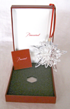 Baccarat Lead Crystal Clear 5-POINTED Star Ornament + Presentation Box+Paperwork - £61.54 GBP