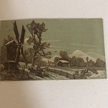 North River Blue Stone Victorian Trade Card New York City VTC4 - £5.44 GBP