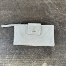 Fossil Metallic Leather Bifold Wallet - £10.86 GBP