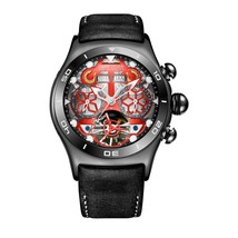 Reef Tiger/RT Mens Sport Watches Automatic Skeleton Watch Steel Waterproof Tourb - £364.07 GBP