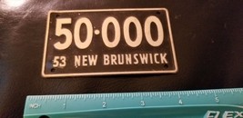 Vintage 1950’s New Brunswick BICYCLE LICENSE PLATE - £43.98 GBP