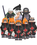 8Pcs Naruto Akatsuki Minifigure Pain Shimura Danzou Pepperfish Hanzo Min... - £21.00 GBP