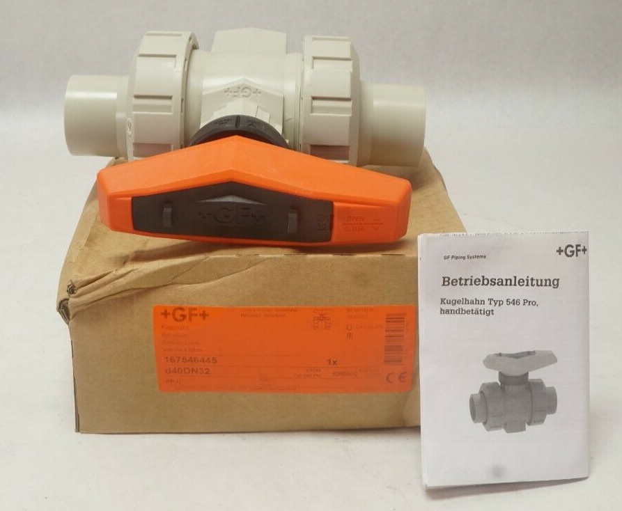 NEW George Fischer gf gf+ d40 DN32  Type 546 Pro 1-1/4&quot; Socket PVC Ball ... - $29.11