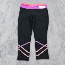 RBX Pants Womens M Black Capri Straight Leg Elastic Waist Activewear Leg... - £17.97 GBP