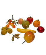 Vintage Faux Fruit Mixed Lot Banana Apple Cherries Kiwi Plum Peach Orang... - £15.39 GBP