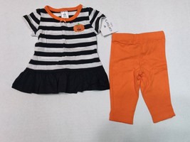 Carter's Halloween Outfit for Girls Newborn 3 6 or 9 Months Pumpkin  - £1.59 GBP