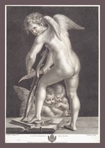 Poster Decor wall design.Francesco Bartolozzi drawing art.Cupid&#39;s Bow.15283 - £12.76 GBP+
