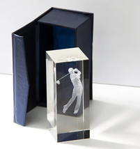 Longridge Inverness Golf Player 3D Crystal golf Trophy - $30.30