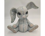 1980 Ceramic Handpainted Pastel Blue Easter Bunny by Kimple Mold BUNNY D... - £28.03 GBP
