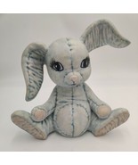 1980 Ceramic Handpainted Pastel Blue Easter Bunny by Kimple Mold BUNNY D... - £27.92 GBP