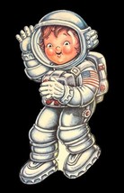 Vintage 15&quot; Campbell Soup Paper Die Cut Astronaut  Campbell&#39;s Kids Adver... - £11.00 GBP