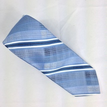 Count Barini Imported Blue Striped Men&#39;s Polyester Tie 57&quot;x 3&quot; Used - £3.95 GBP