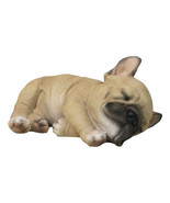 Realistic Adorable French Bulldog Dog Puppy Sleeping Figurine 6.75&quot;Long - $27.99