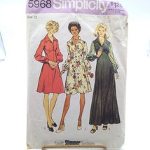 Vintage Sewing PATTERN Simplicity 5968, Misses Look Slimmer 1973 Dress - £13.80 GBP