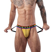 Mens Pride Mesh Jockstrap by Jockstar Yellow No21 &quot;Medium&quot; - $14.25