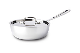All-Clad d3 Stainless-Steel 2 qt Saucier with lid - £96.93 GBP