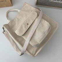 Handbags Canvas Handbags Contracted Joker the Large-capacity Single Shoulder Bag - £20.42 GBP