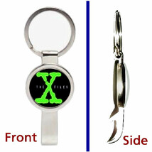 The X-Files TV Show Pendant or Keychain silver tone secret bottle opener - $237.02 MXN