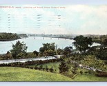 View Up River From Forest Park Springfield MA Massachusetts 1910 DB Post... - $2.92