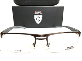 New Charriol Sport Titanium SP 23046 C8 54mm Semi-Rimless Men&#39;s Eyeglasses Frame - £130.36 GBP