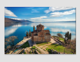 Church of St. John the Theologian in Macedonia Canvas Art European Architecture  - £38.44 GBP