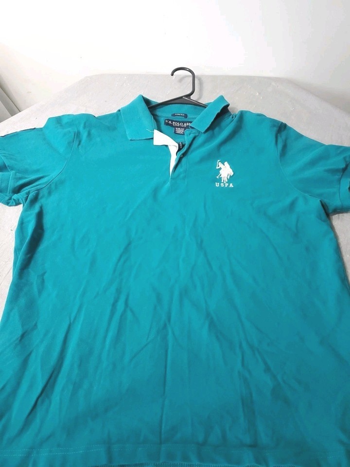 U.S. Polo Assn. Large Slimfit Green Number 3 - $14.84