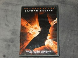 Batman Begins DVD 2005 Full Screen Edition DC Free Shipping - £3.10 GBP
