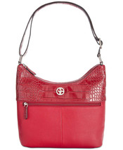 Giani Bernini  Pebble Crocodile Hobo Bag, Red - £64.50 GBP